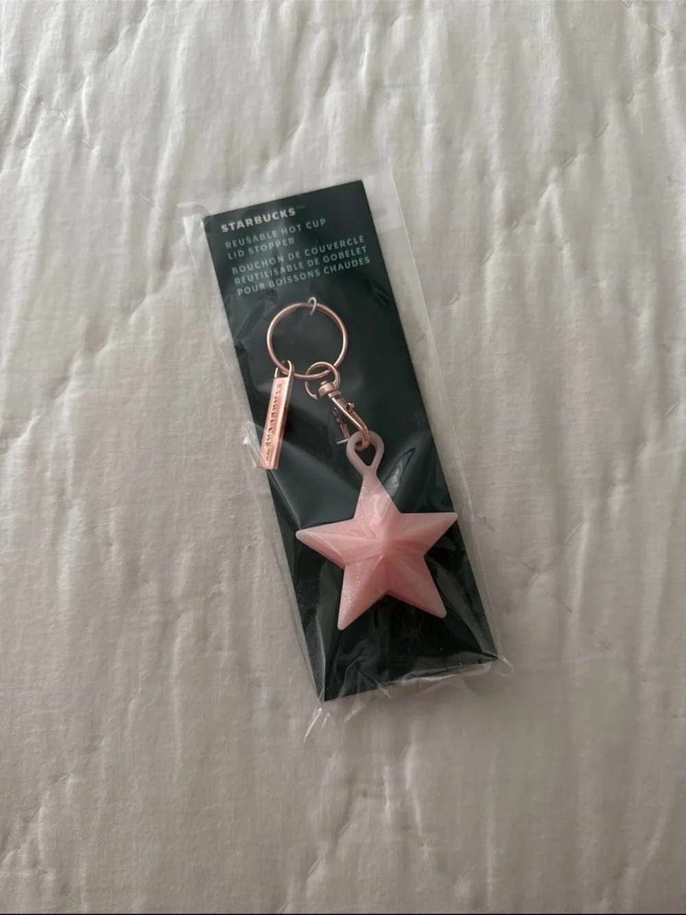 Starbucks Hot Cup Lid Stopper with Rose Gold Hardware